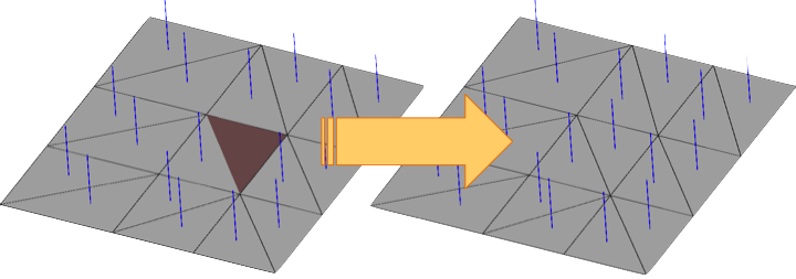 Original-Mesh mit Offset verbinden
